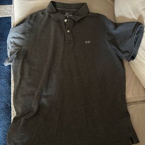 Grey medium Vineyard Vines short-sleeve polo.